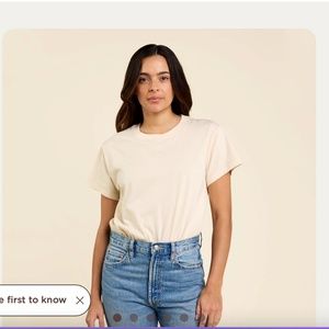 NUUDS Women's Everyday T-Shirt Bodysuit, Size: M, Color: Bone